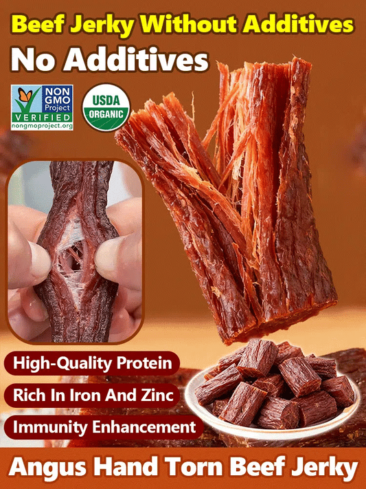 Add high-protein pure beef jerky