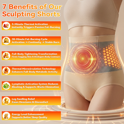 🎖️Official Hgfnvllc®🐉✨ 2026 4-in-1 Micro-Particle Sculpting Shorts – High-Waist Body Shaping & Tummy Control -8HZAN8