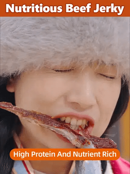 Add high-protein pure beef jerky