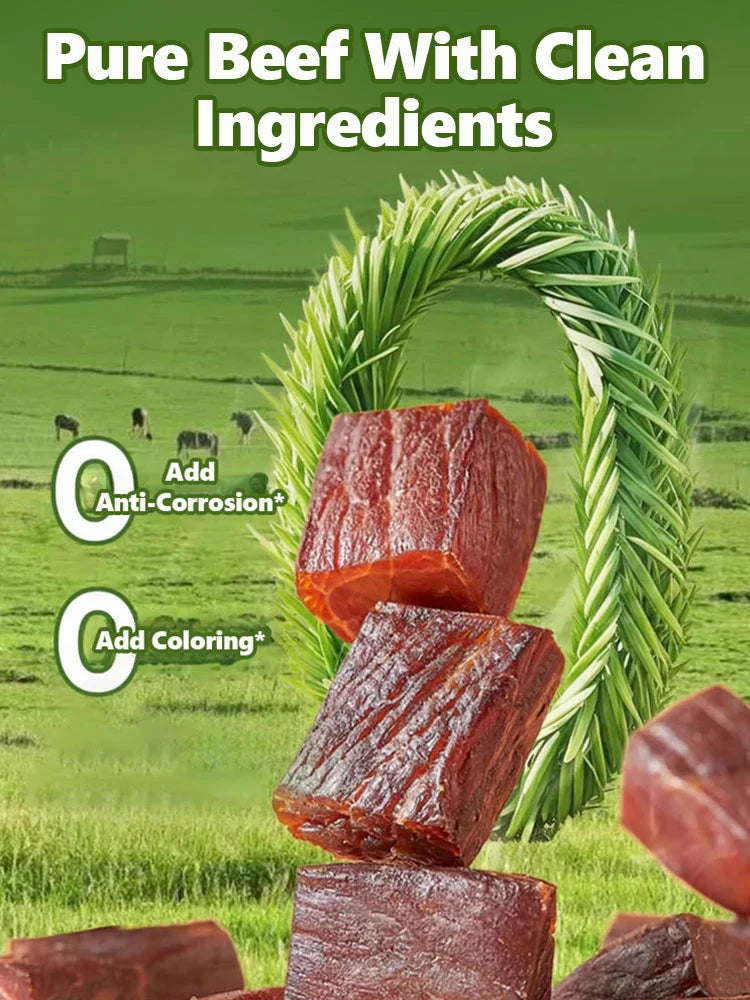 Add high-protein pure beef jerky