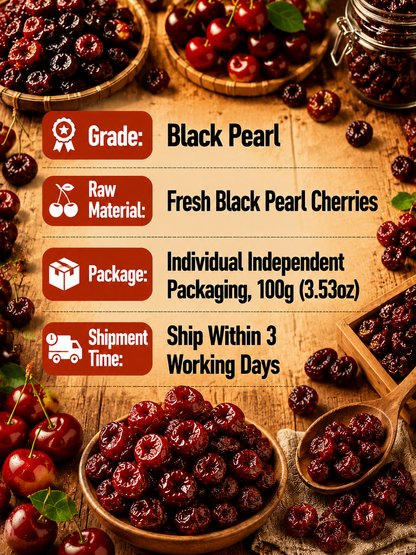 🍒Dried Sour Cherry Snacks, Natural Pitted Fruit Treats