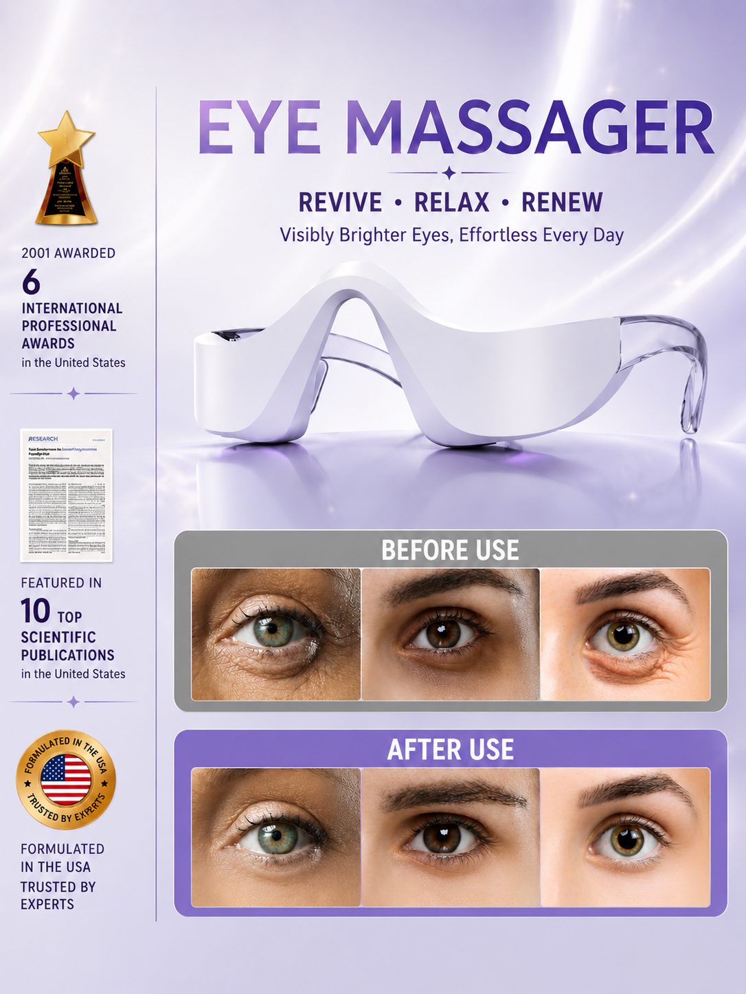 👀LED Eye Therapy Massager ✨ Reduce Puffiness & Fine Lines