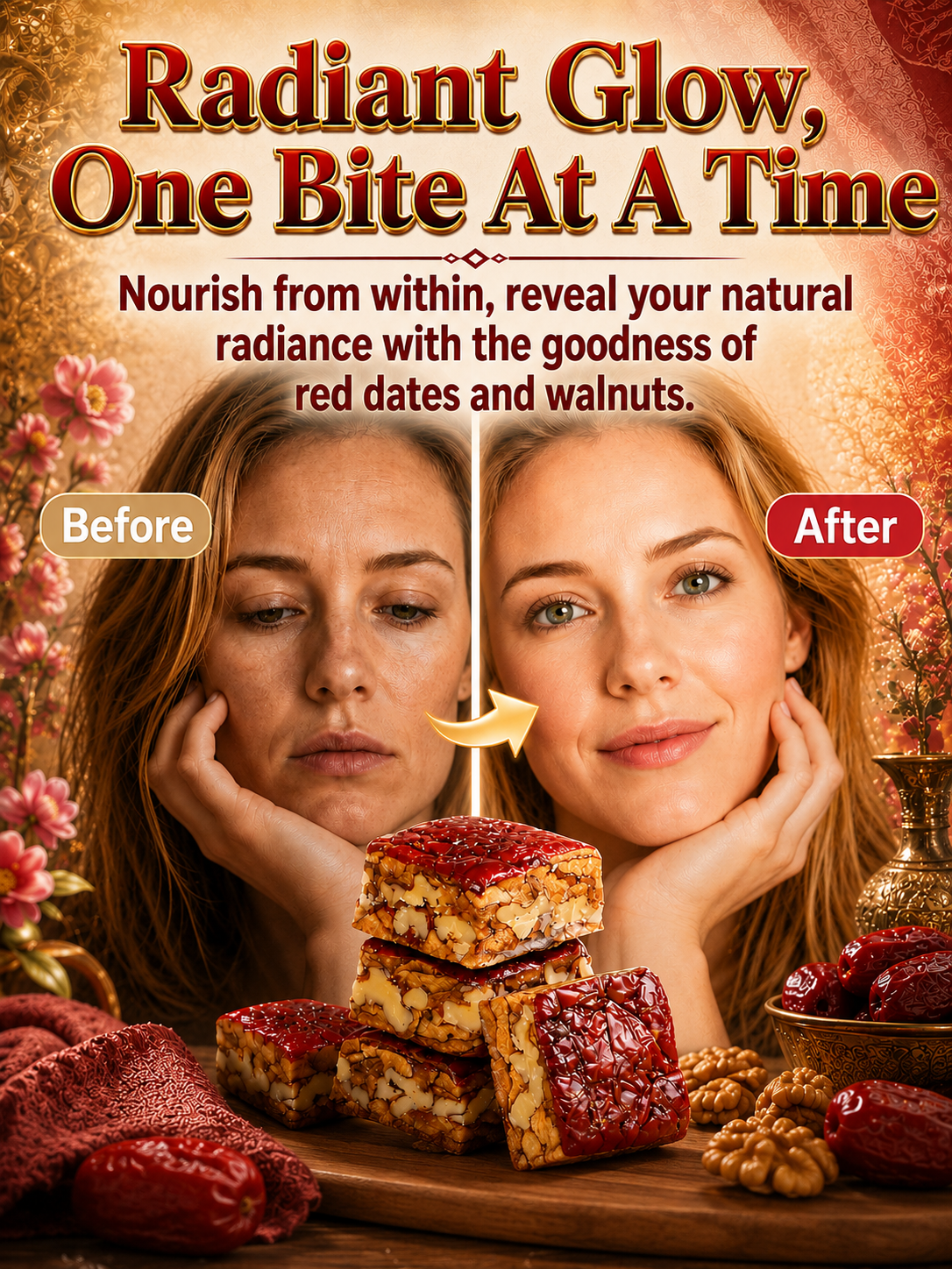 Premium Jujube Walnut Snack Bars