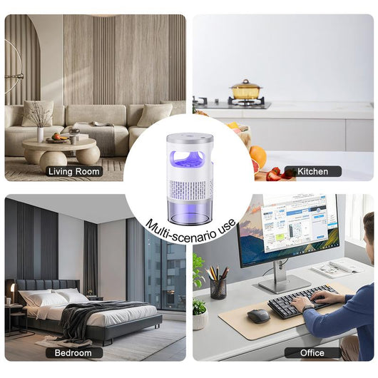 🦟 Indoor Mosquito & Fruit Fly Trap ✨ Quiet, Odor-Free Bug Catcher for Home