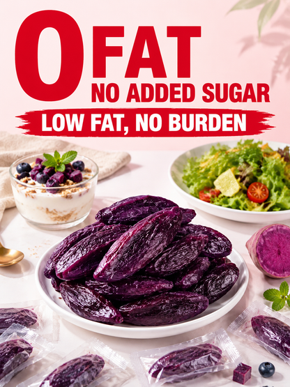 Healthy Low Fat Purple Sweet Potato Snack