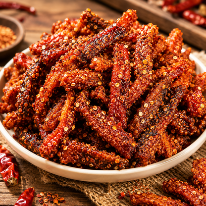 🌶️Premium Crispy Spicy Cod Skin Snack | Crunchy Seafood Chips