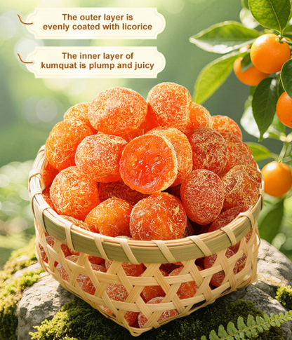 🍊[Kumquat and Licorice Only] Antioxidant and Lung-Nourishing Dried🌿 Kumquat with Licorice