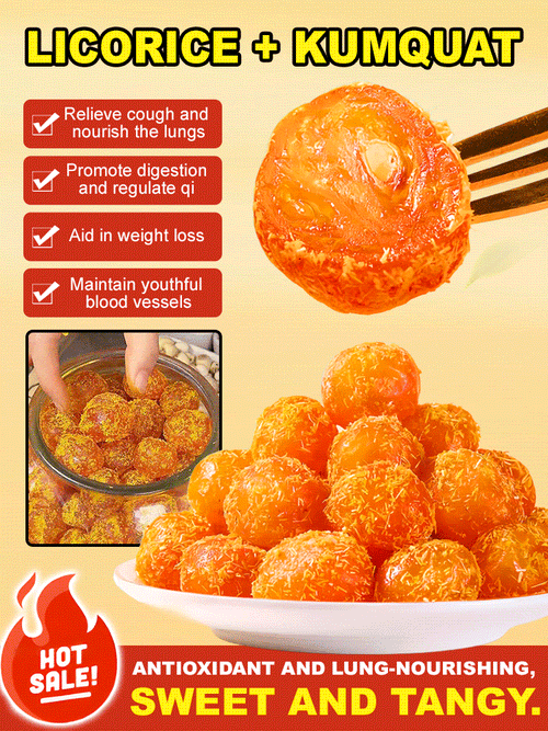 🍊[Kumquat and Licorice Only] Antioxidant and Lung-Nourishing Dried🌿 Kumquat with Licorice