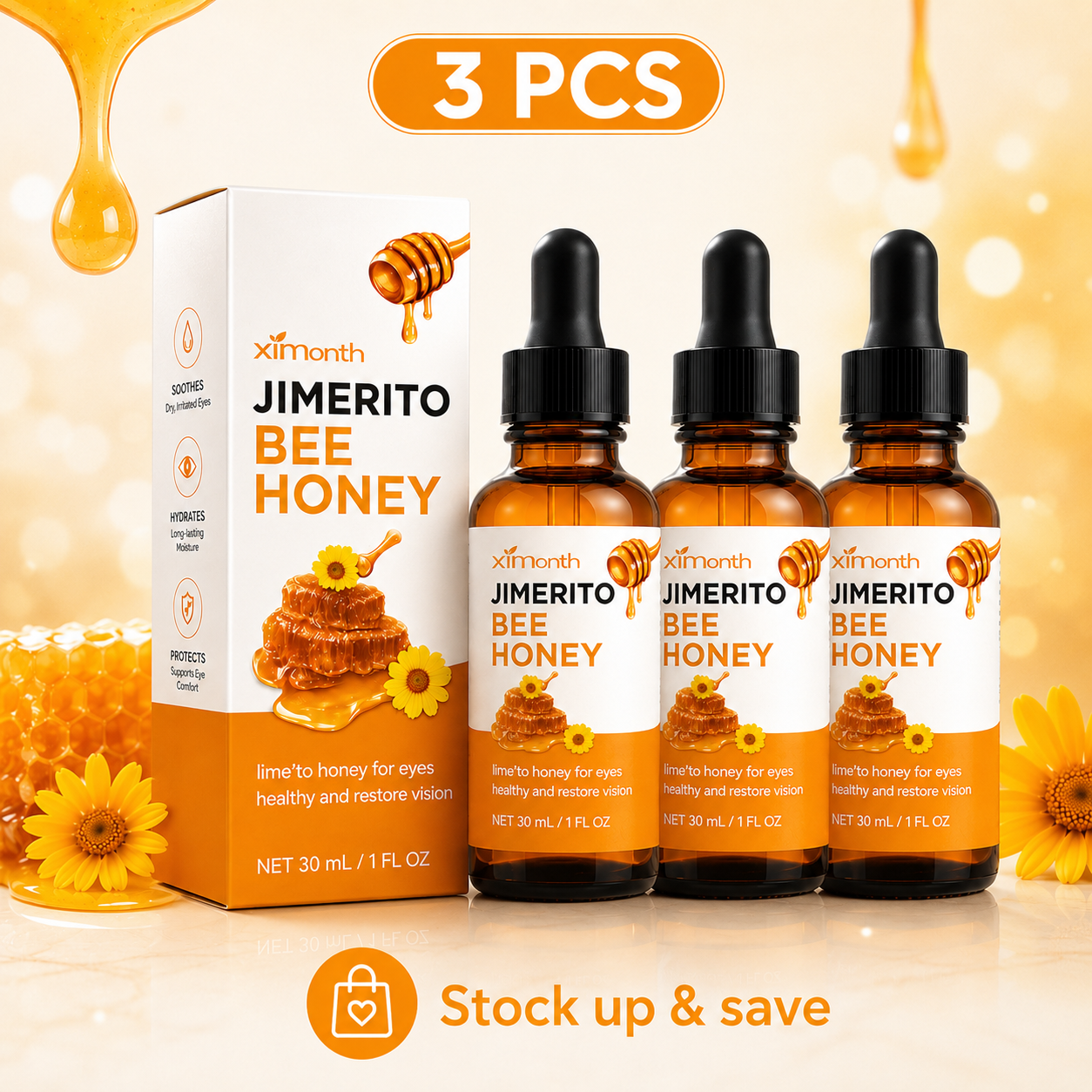 🍯 Kuivon® HoneyVue Refresh Eye Drops 💧 Gentle Moisture for Tired Eyes 8HZAN8