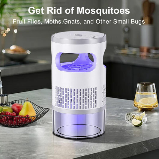 🦟 Indoor Mosquito & Fruit Fly Trap ✨ Quiet, Odor-Free Bug Catcher for Home